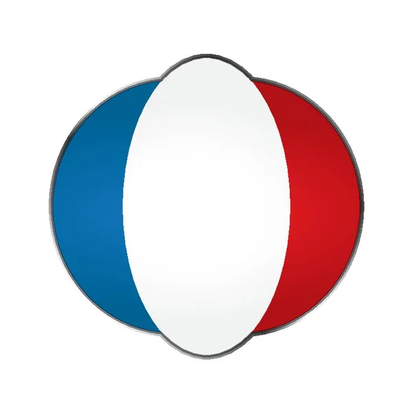 Frankrike Flagga Vektor Illustration — Stock vektor