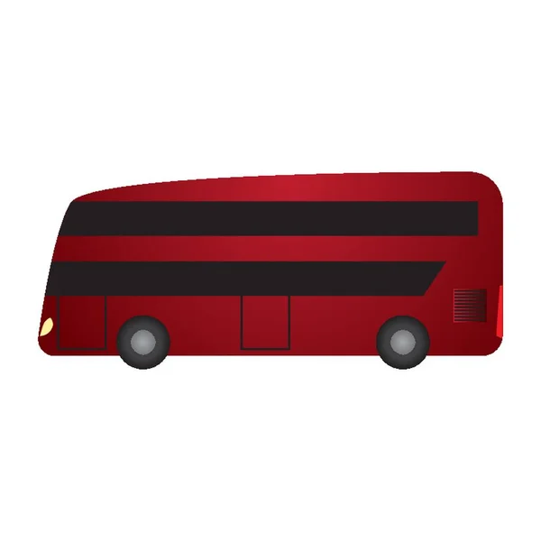 Duży Autobus Wektor Ilustracji — Wektor stockowy