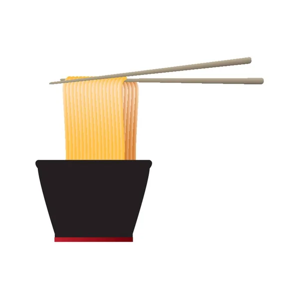 Noodles Icon Vector Illustration — Stock Vector