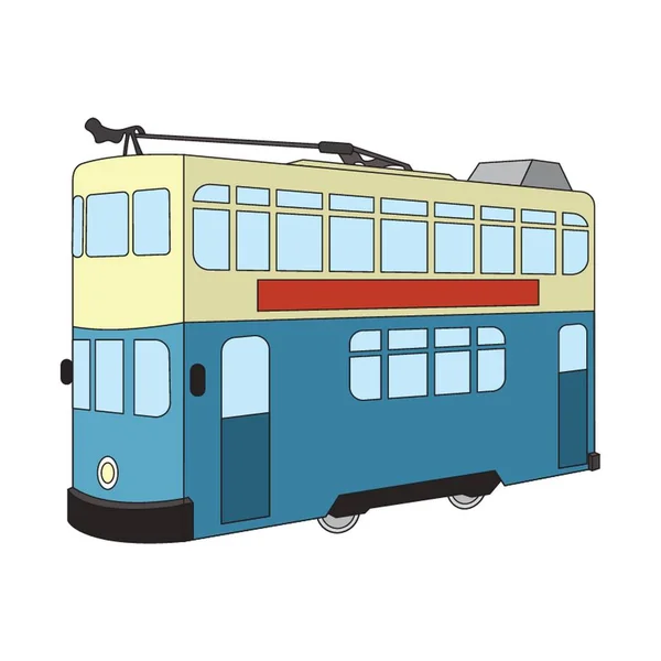 Illustration Vectorielle Tramway — Image vectorielle