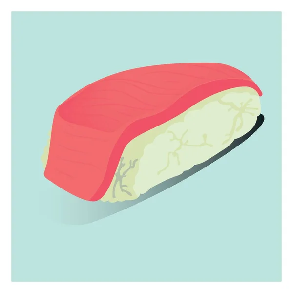 Ilustração Vetor Toro Sushi —  Vetores de Stock