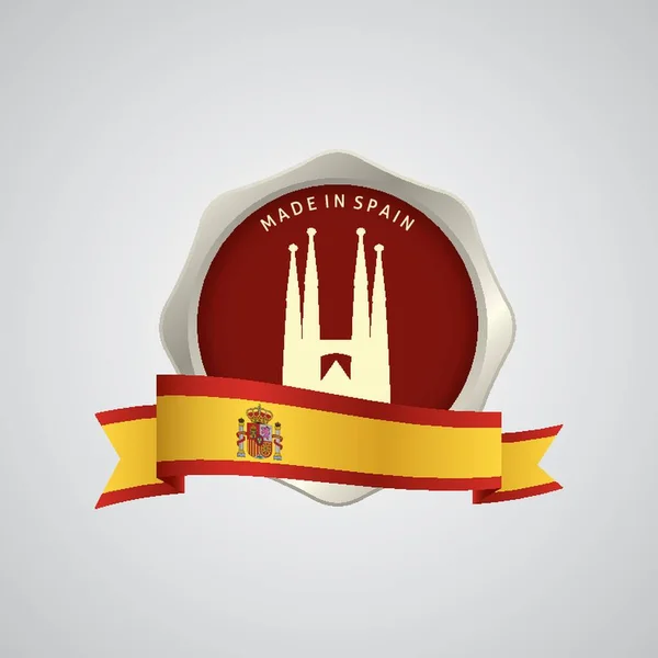 Made Spain Badge — стоковый вектор