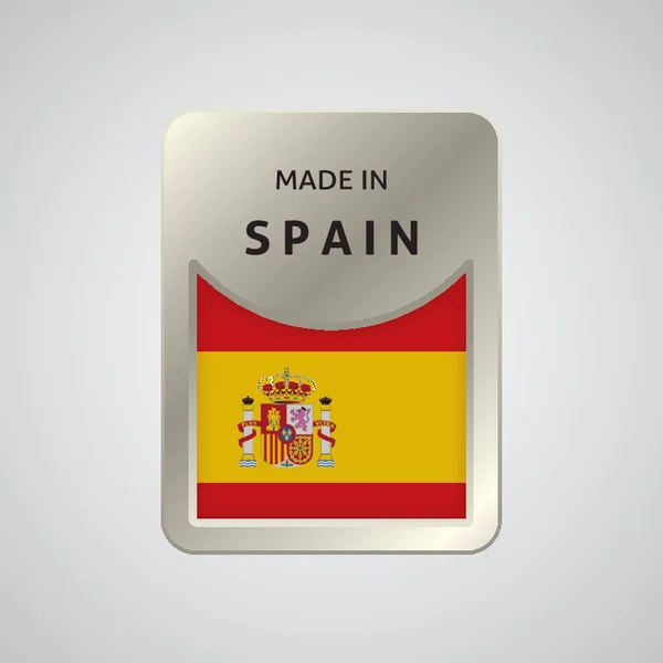 Wykonane Hiszpańskiej Odznace — Wektor stockowy
