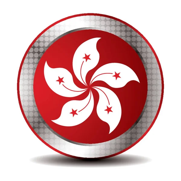 Hong Kong Flag Icon — 스톡 벡터