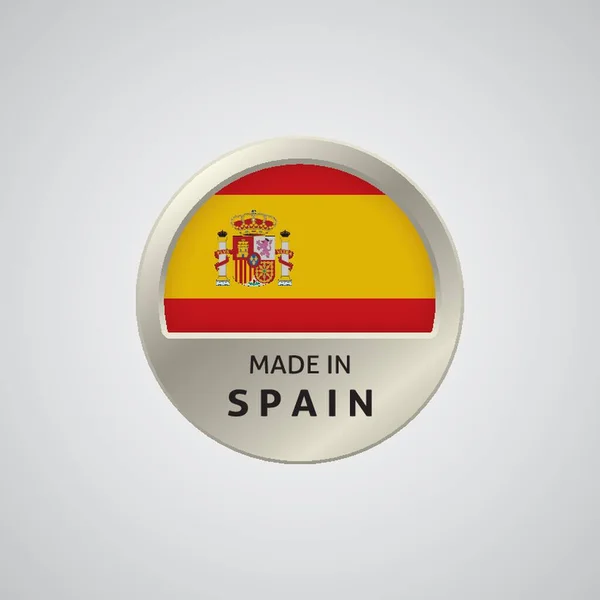 Feito Crachá Espanha — Vetor de Stock