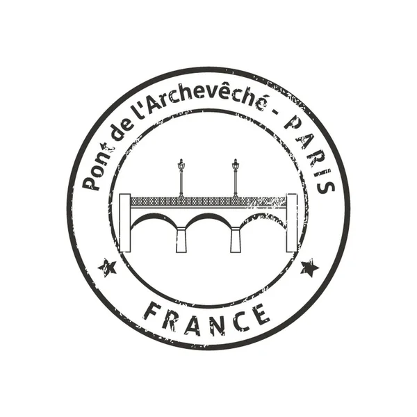 Pont Archeveche — Stock Vector