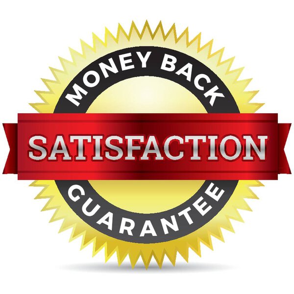 money back guarantee label