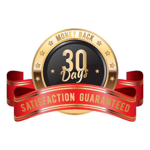 money back guaranteed label