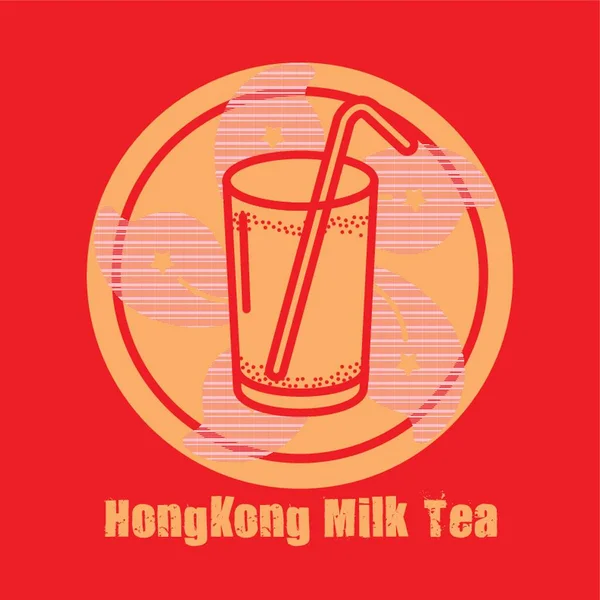 Hong Kong Milchtee — Stockvektor