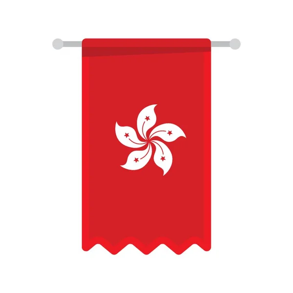 香港国旗ペナント — ストックベクタ