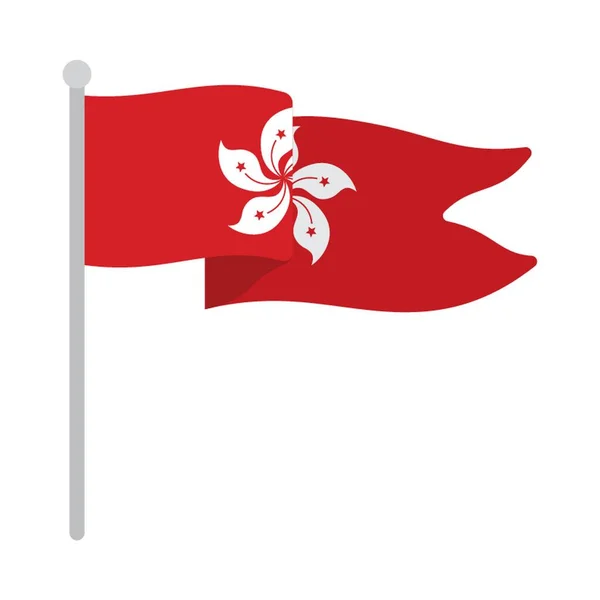 Flag Hong Kong — Stock Vector