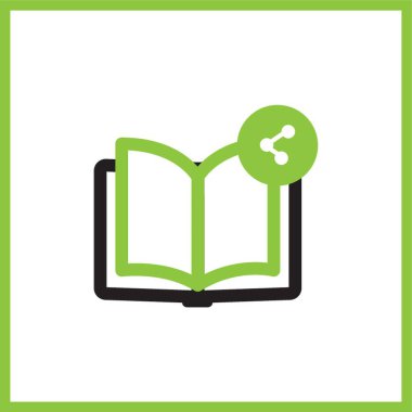Paylaşımcı simgesi olan kitap