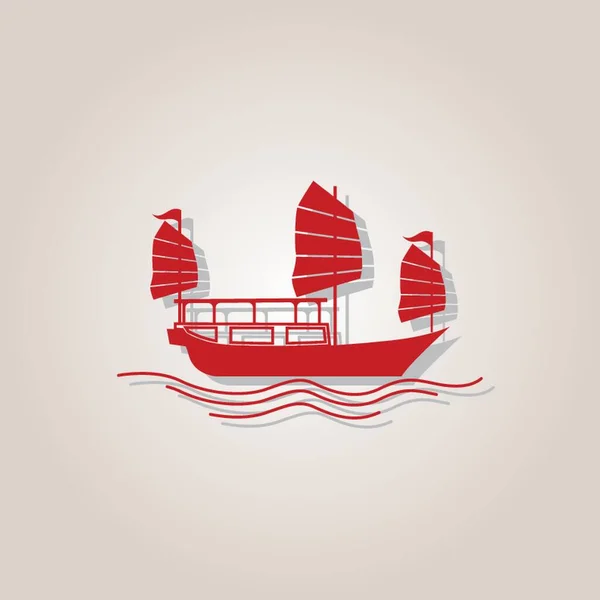 Jonque Hong Kong — Image vectorielle