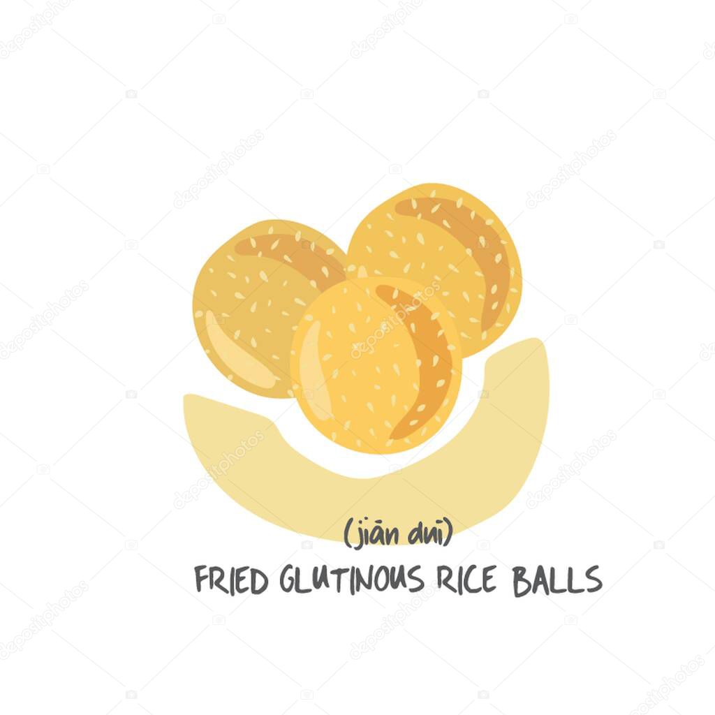fried glutinous rice balls