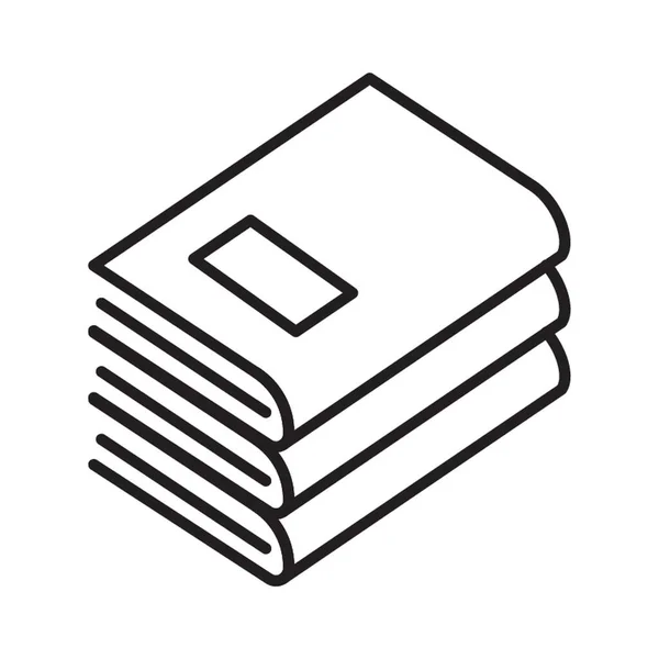 Ein Stapel Bücher Illustriert — Stockvektor
