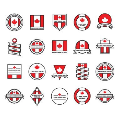 Kanada etiketleri koleksiyonu