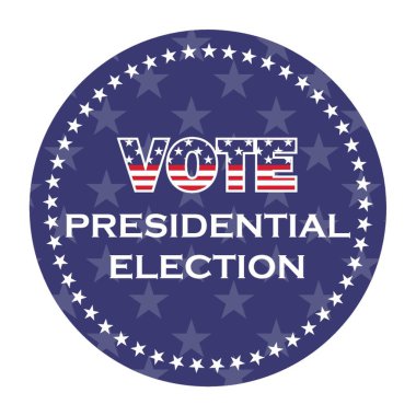 us presidential election vote sticker clipart