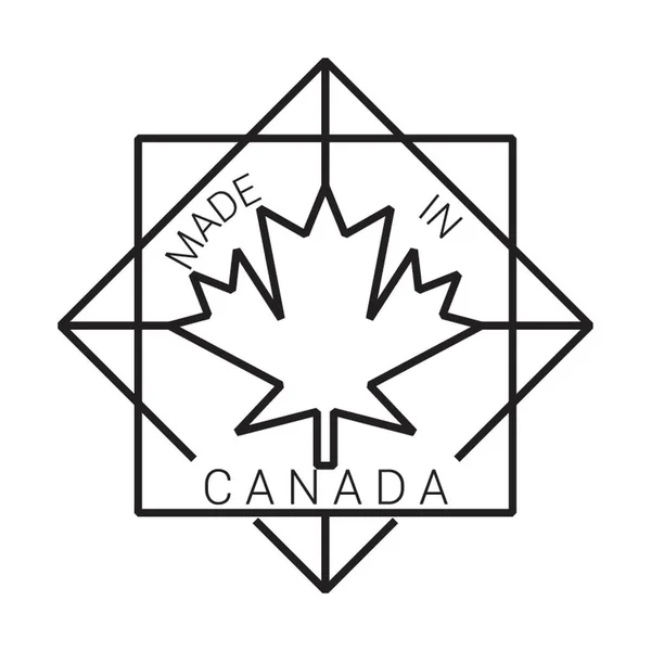 Лейбл Made Canada — стоковый вектор
