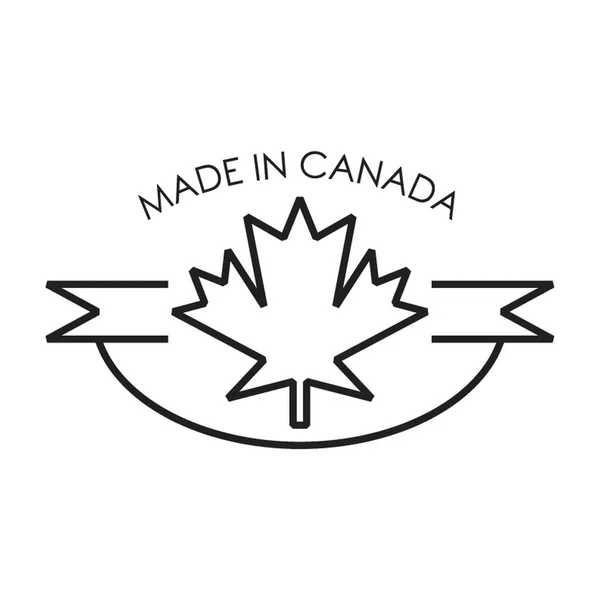 Gemaakt Canada Label — Stockvector