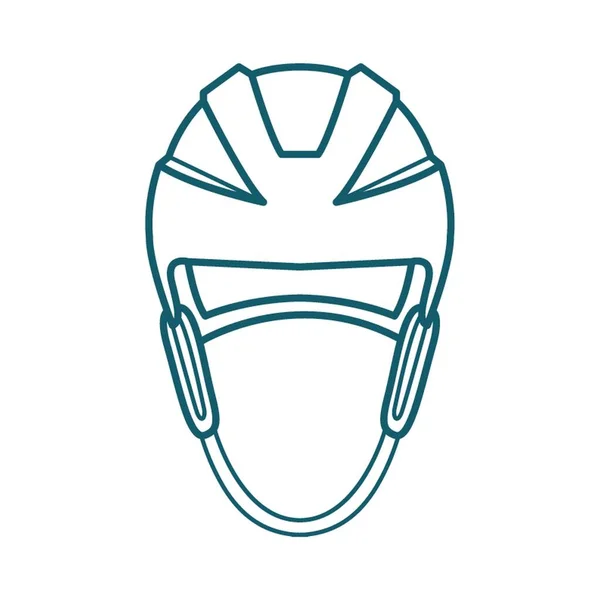 Illustration Eines Eishockeyhelms — Stockvektor