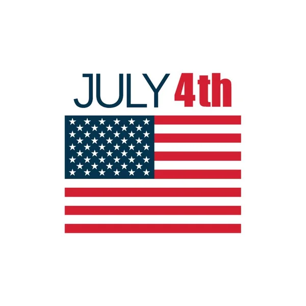 Bağımsızlık Günü Bayrak — Stok Vektör