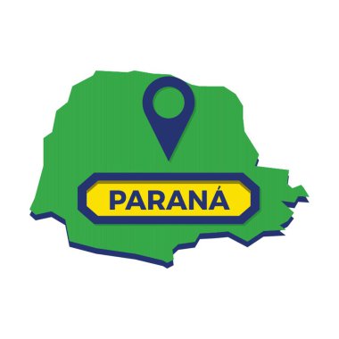 Harita iğneli parana haritası