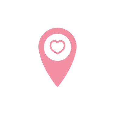 kalp sembollü navigasyon işaretçisi