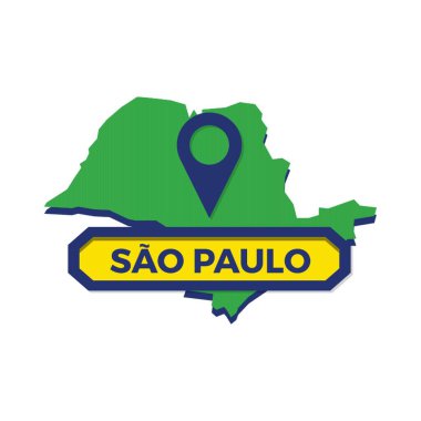 Harita broşlu sao Paulo haritası