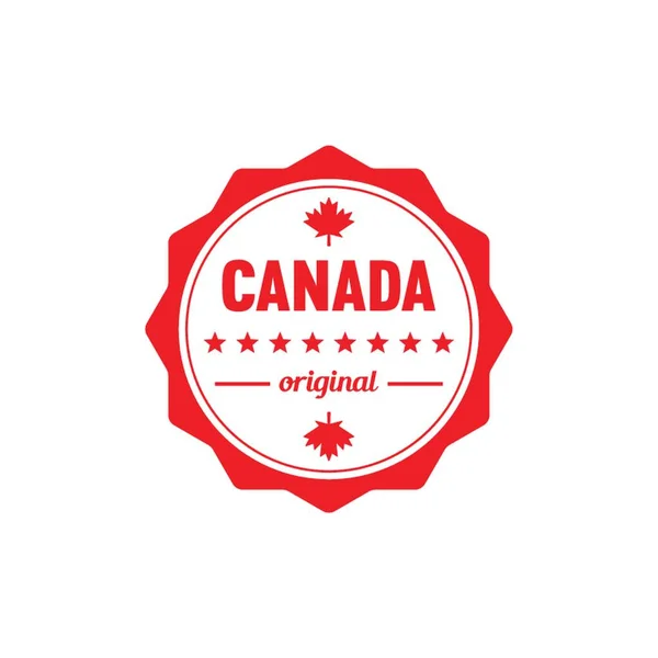 Etiqueta Made Canada — Archivo Imágenes Vectoriales