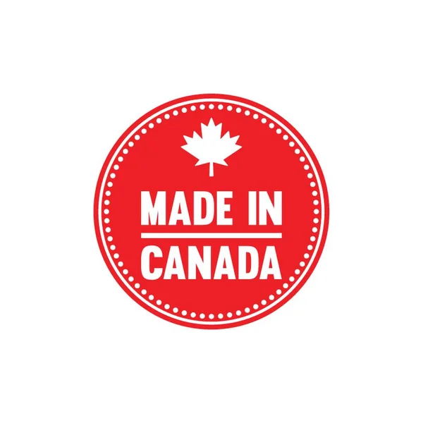 Κατασκευασμένο Ετικέτα Canada — Διανυσματικό Αρχείο