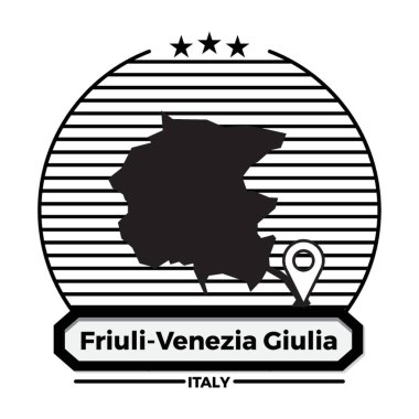 friuli-venezia giulia harita etiketi