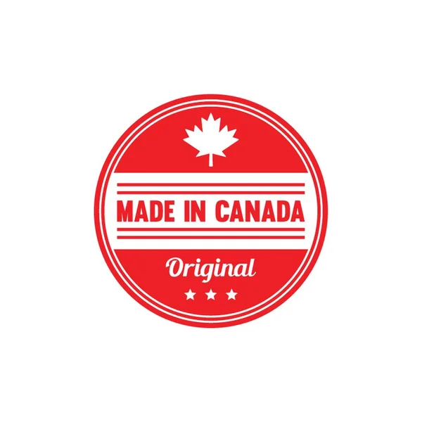 Gemaakt Canada Label — Stockvector