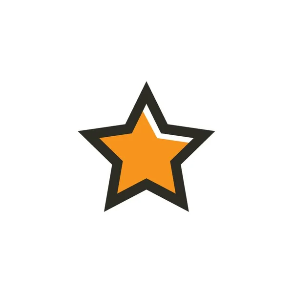 Ilustrace Ikony Hvězdy — Stockový vektor