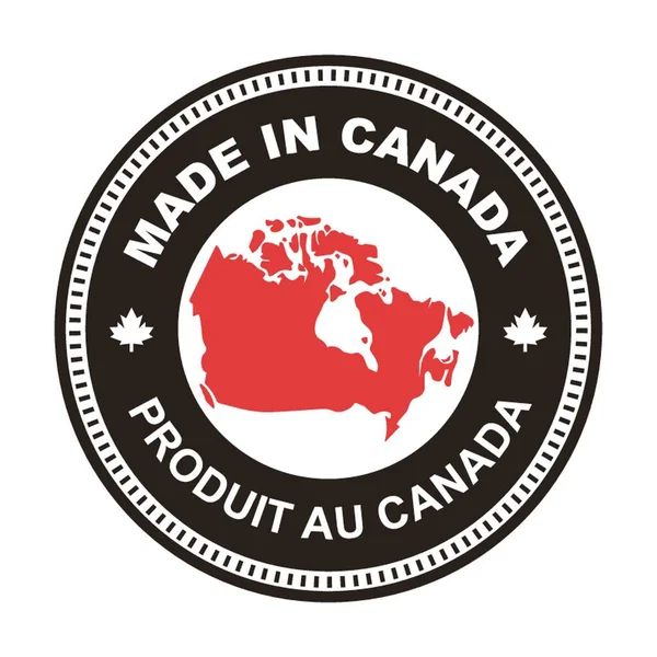 Made Canada Label Illustratie — Stockvector