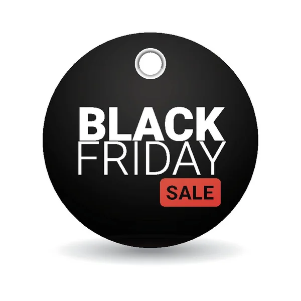 Black Friday Venda Tag — Vetor de Stock