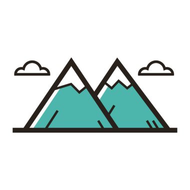 Bir Kanada kayaları illüstrasyonu.