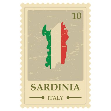 Sardunya haritası posta pulu