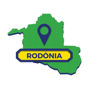 Harita broşlu rondonia haritası