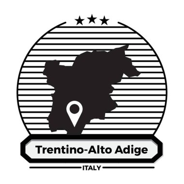 Trentino-alto harita etiketi