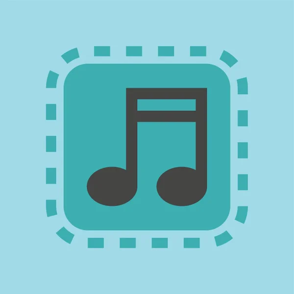 Музыкальная Иконка — стоковый вектор