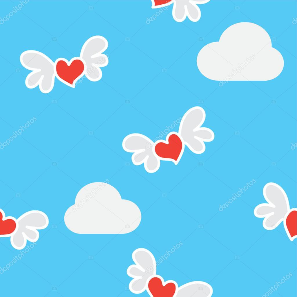seamless valentine pattern background