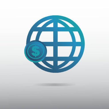 Dolar ile dünya simgesi