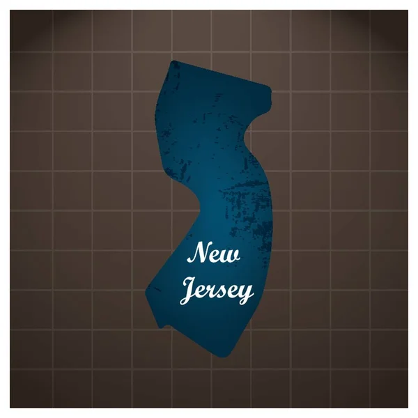 New Jersey State Map — Stock Vector