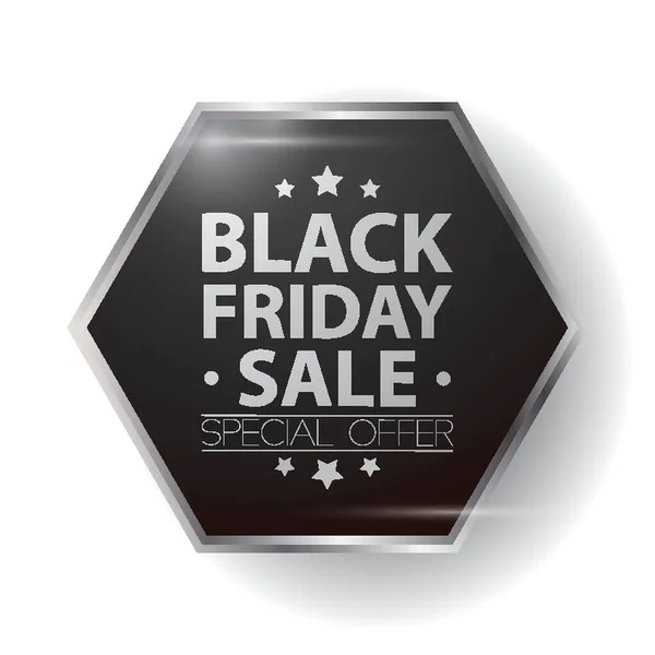 Etikett Black Friday Sale — Stockvektor