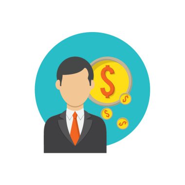 İşadamı ve dolar paraları