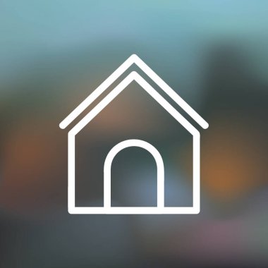 Ev simgesi vektör illüstrasyonu