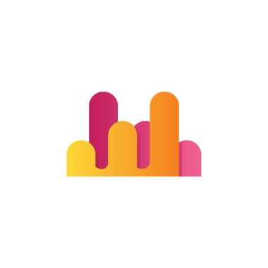 Soyut logo tasarımı vektör çizimi