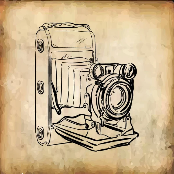 Retro Camera Vector Illustration — Stock Vector