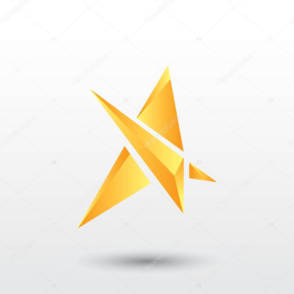 abstract star logo vector illustration