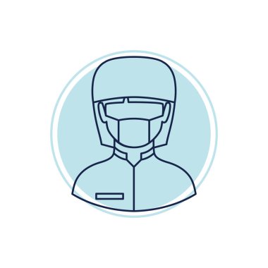 Cerrah simgesi, vektör illüstrasyonu